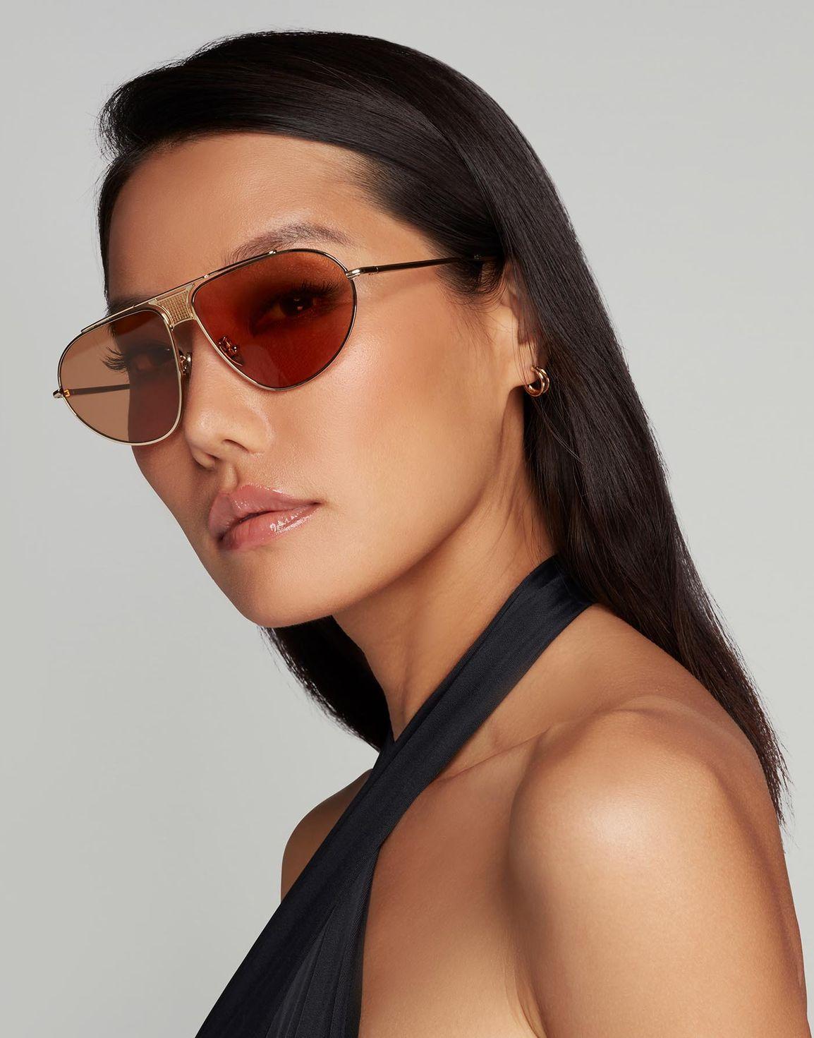 Kelie Sunglasses Gold/Brown | Agent Provocateur