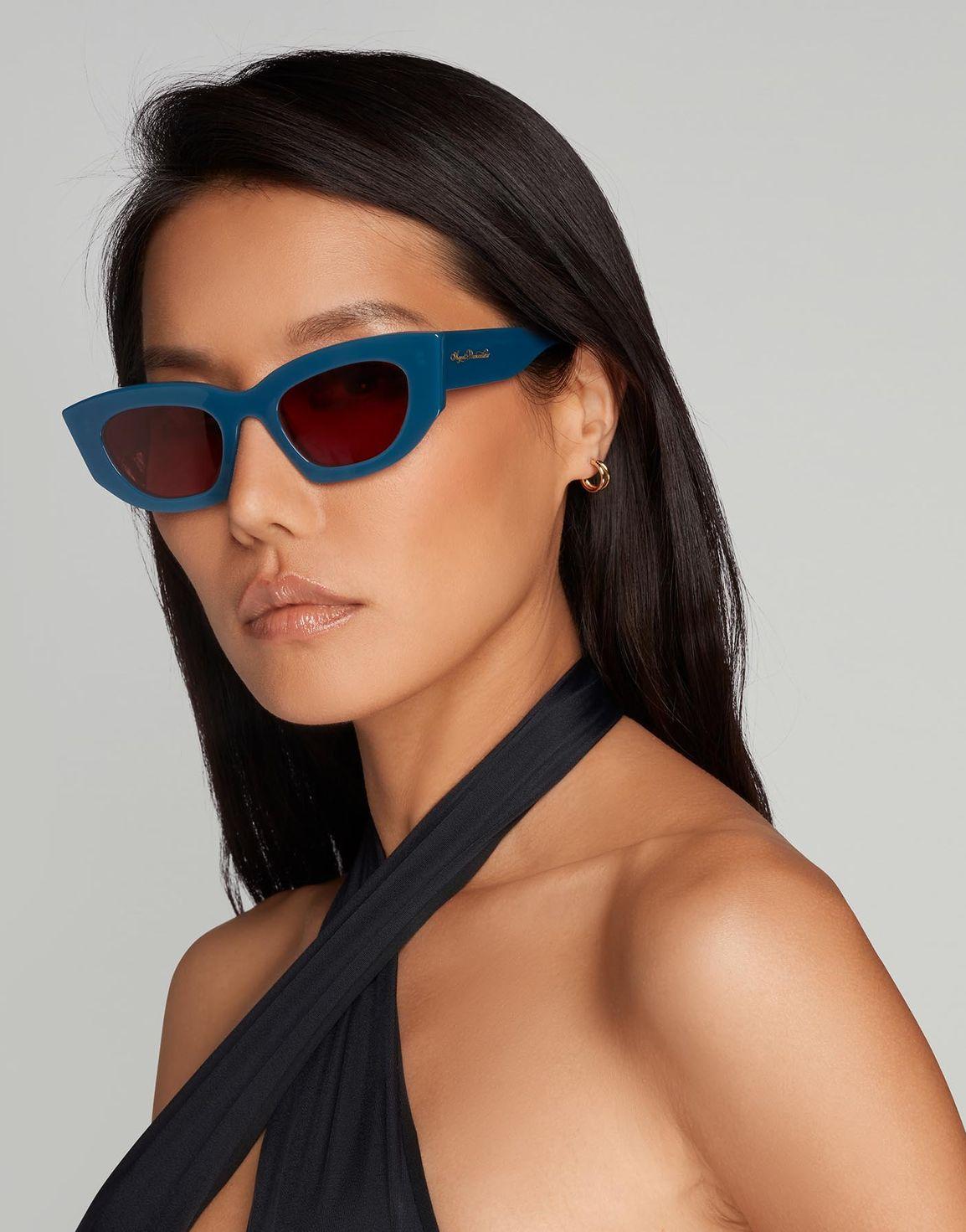 Kitti Sunglasses Teal/Bordeaux | Agent Provocateur