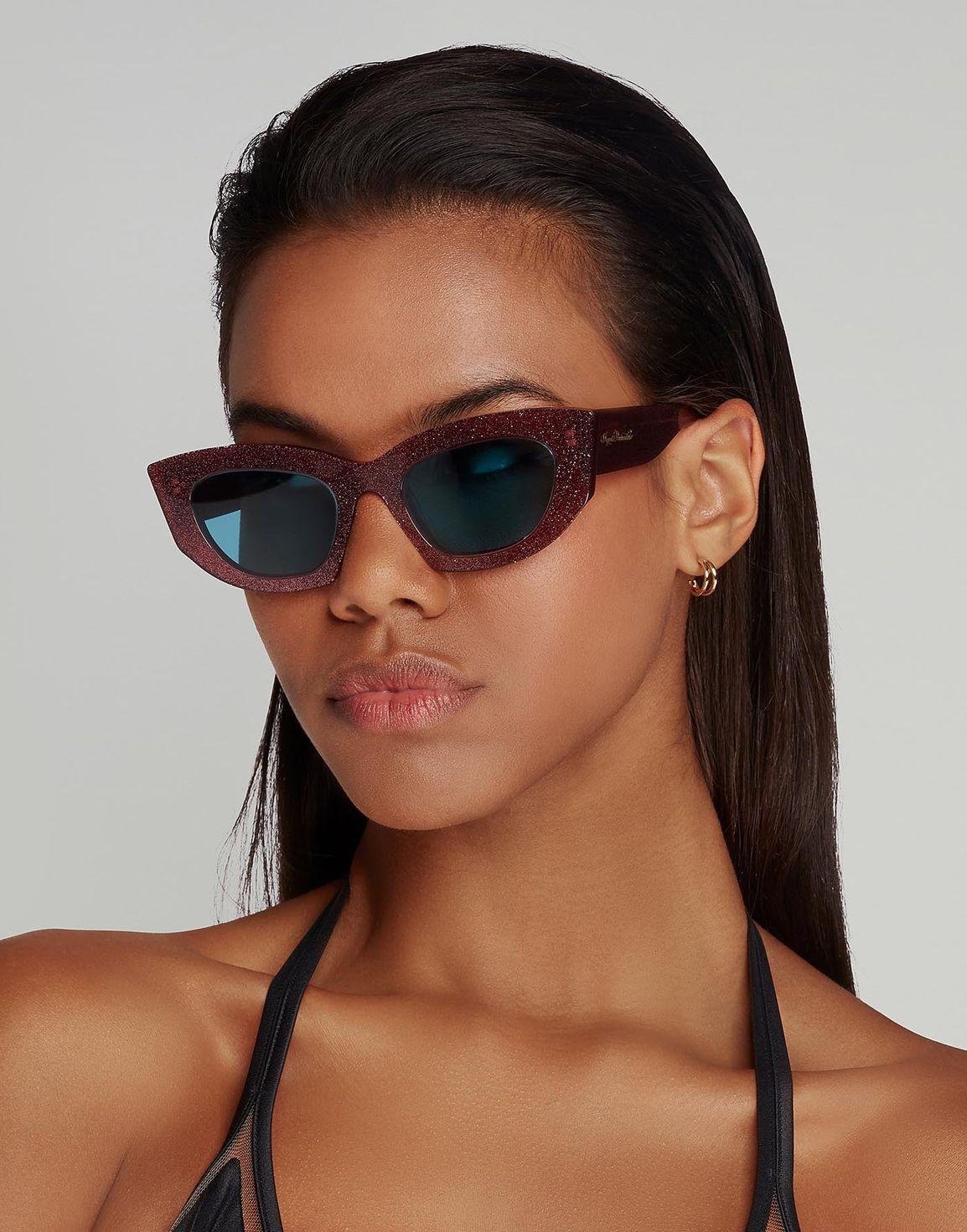 Kitti Sunglasses Dark Pink/Turquoise | Agent Provocateur