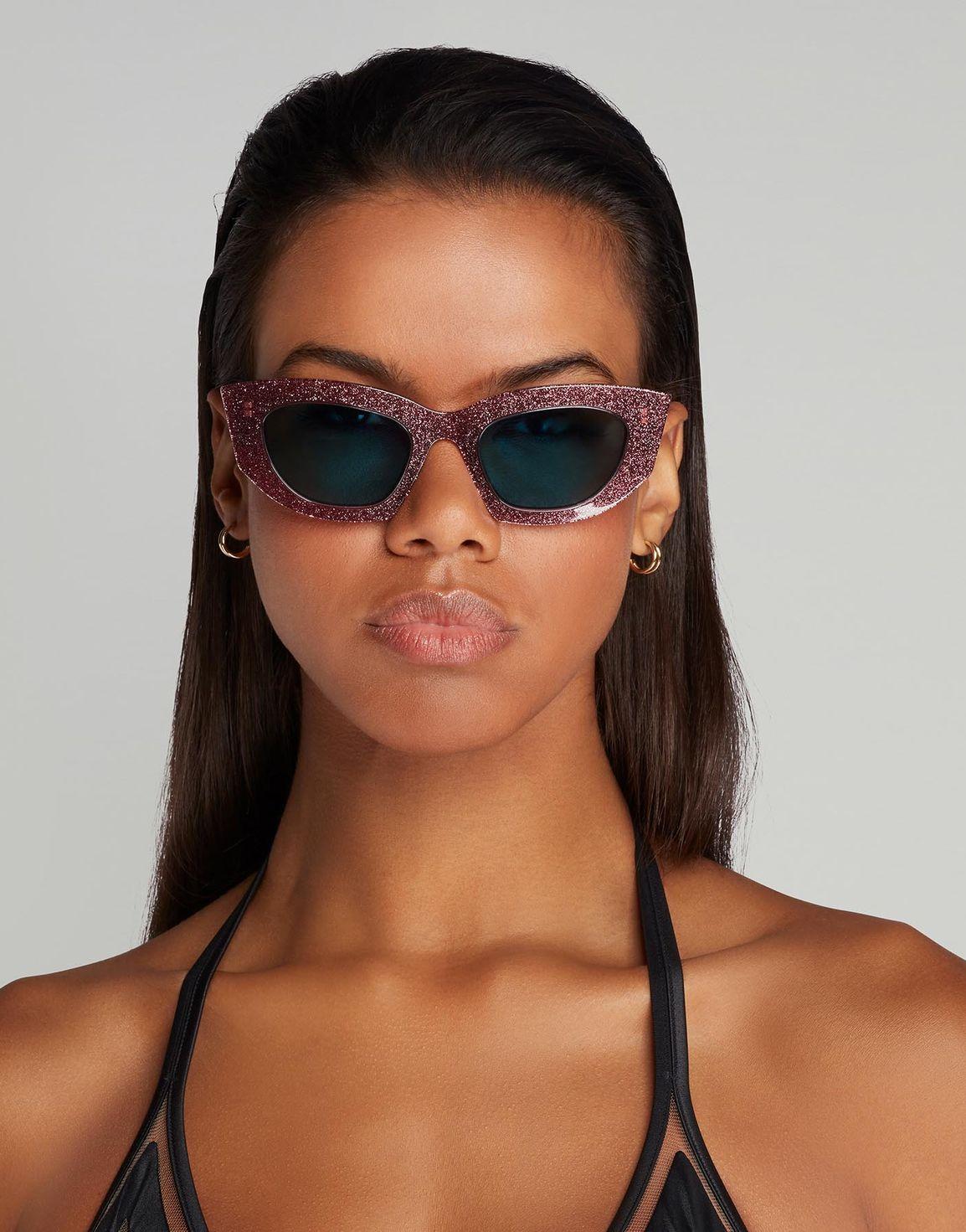 Kitti Sunglasses Dark Pink/Turquoise | Agent Provocateur