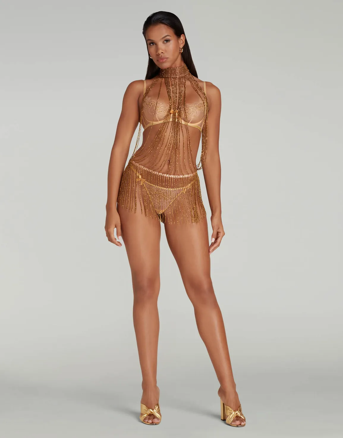 Yarolika Playsuit Gold/Sand | Agent Provocateur