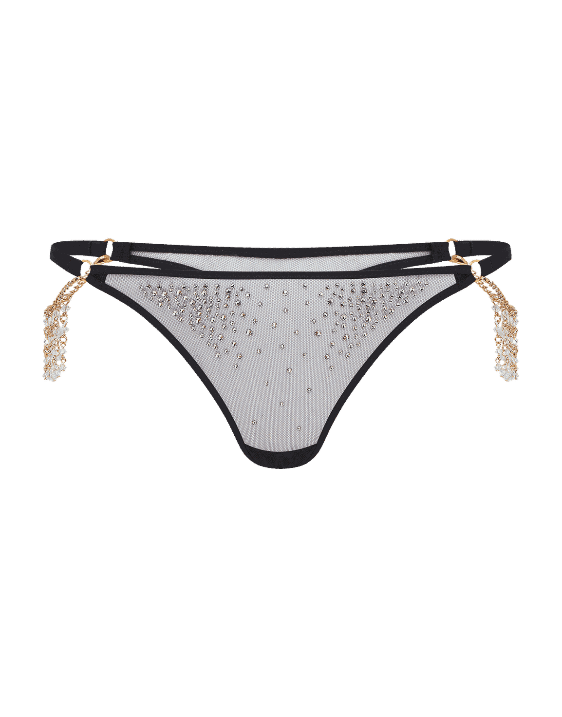 Solar Thong Black/Crystal | Agent Provocateur