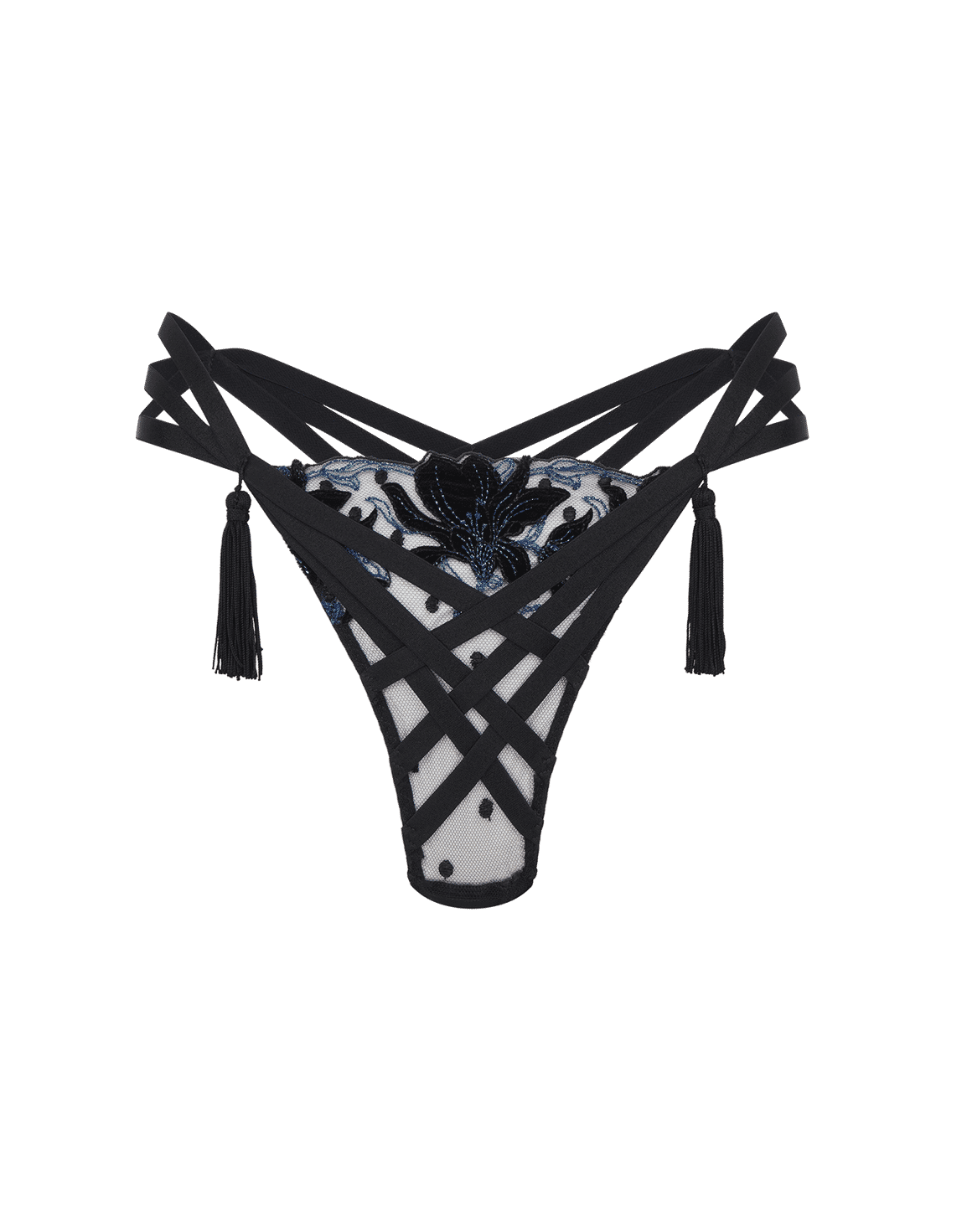 Adellah Thong Black/Teal | Agent Provocateur