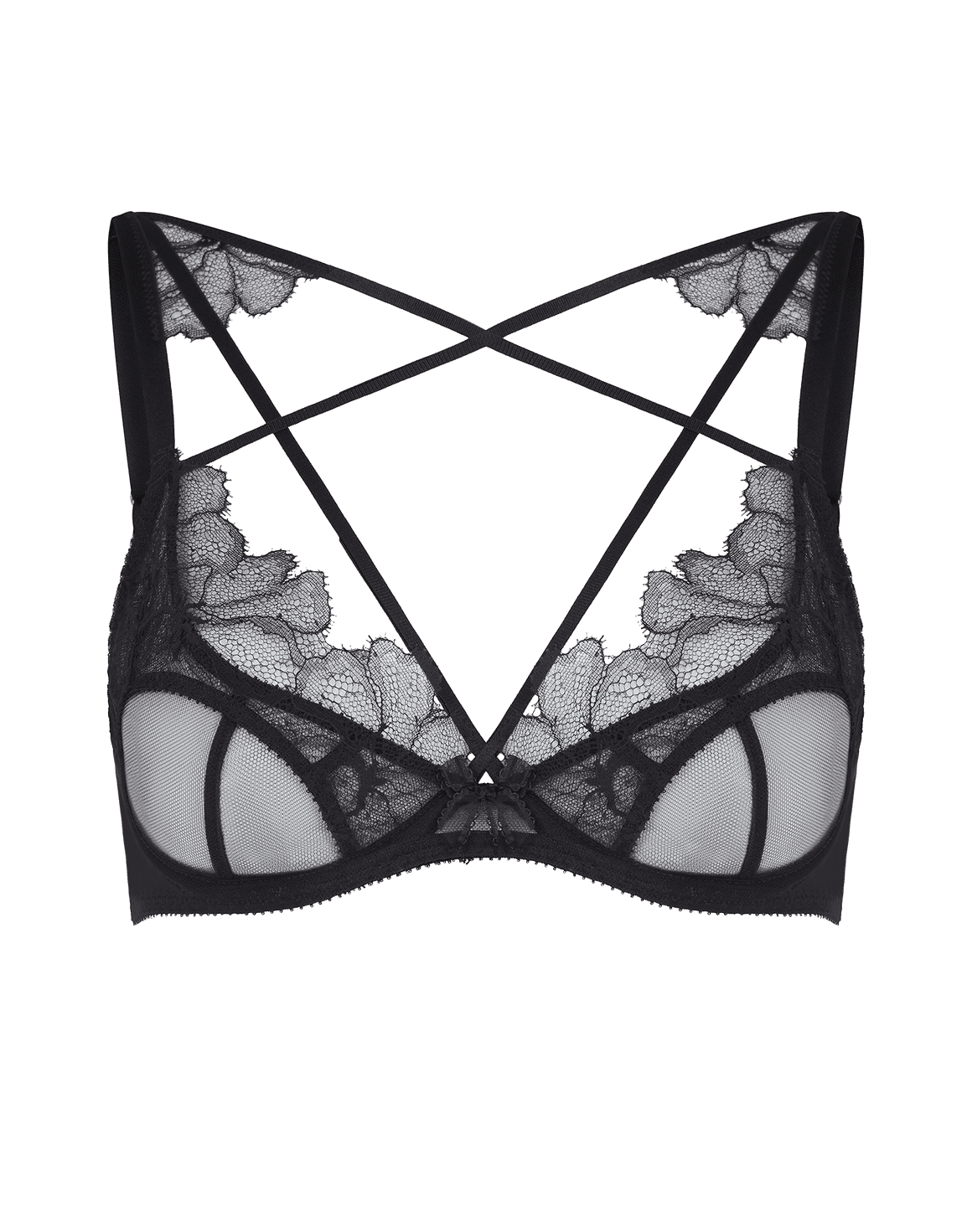 Kissie High Apex Underwired Bra Black | Agent Provocateur