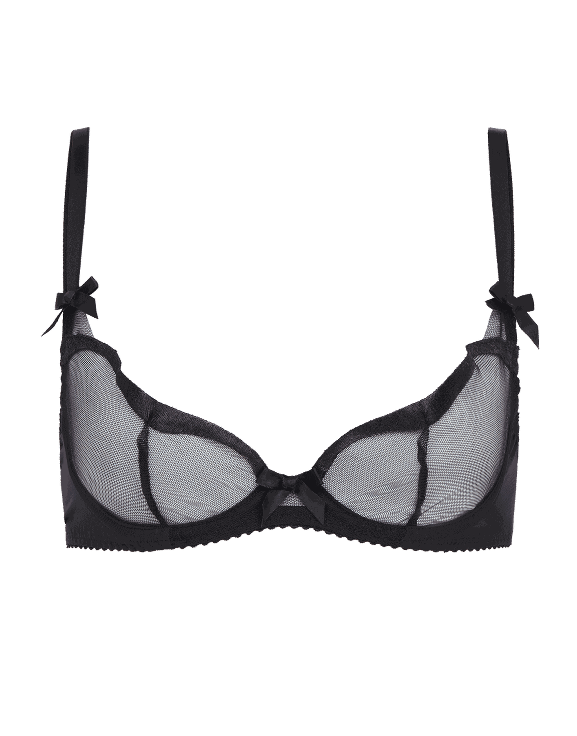 Saylor Demi Cup Underwired Bra Black | Agent Provocateur