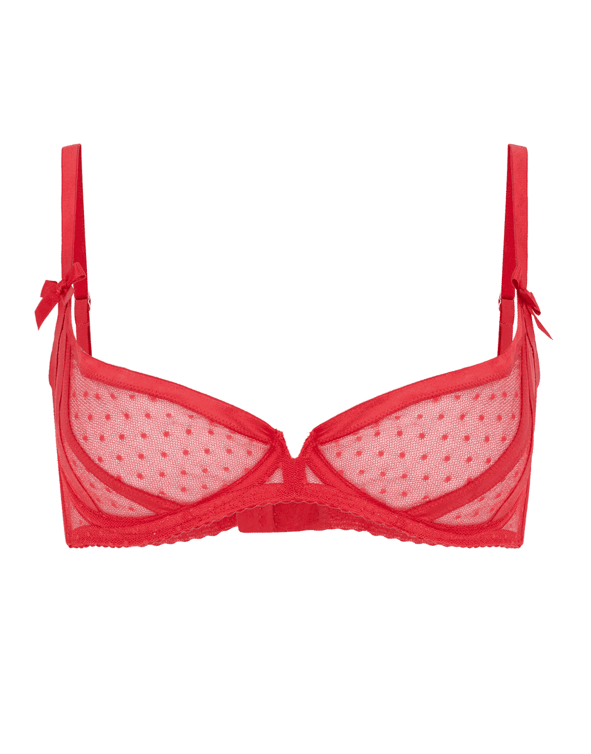 Ellora Demi Cup Underwired Bra Red | Agent Provocateur