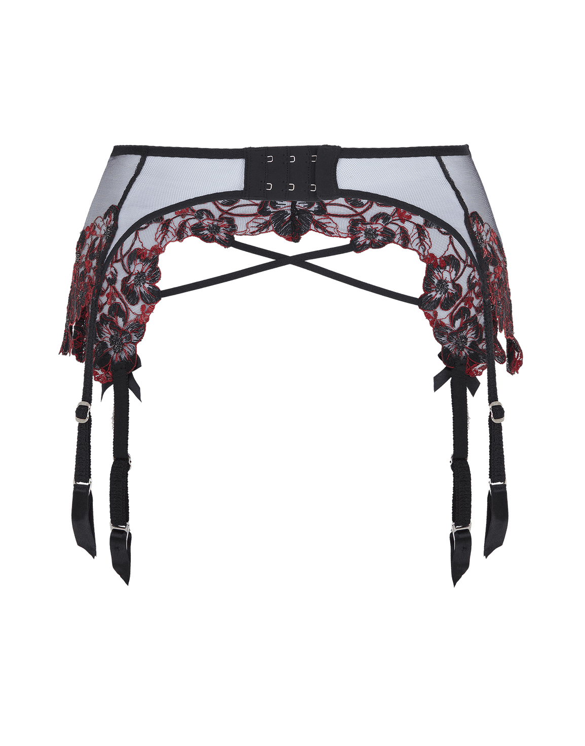 Amoura Suspender Black/Red | Agent Provocateur