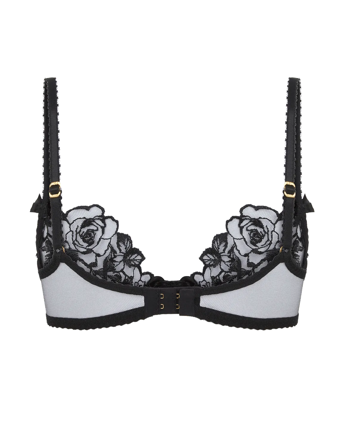 Callypso Plunge Underwired Bra Black | Agent Provocateur