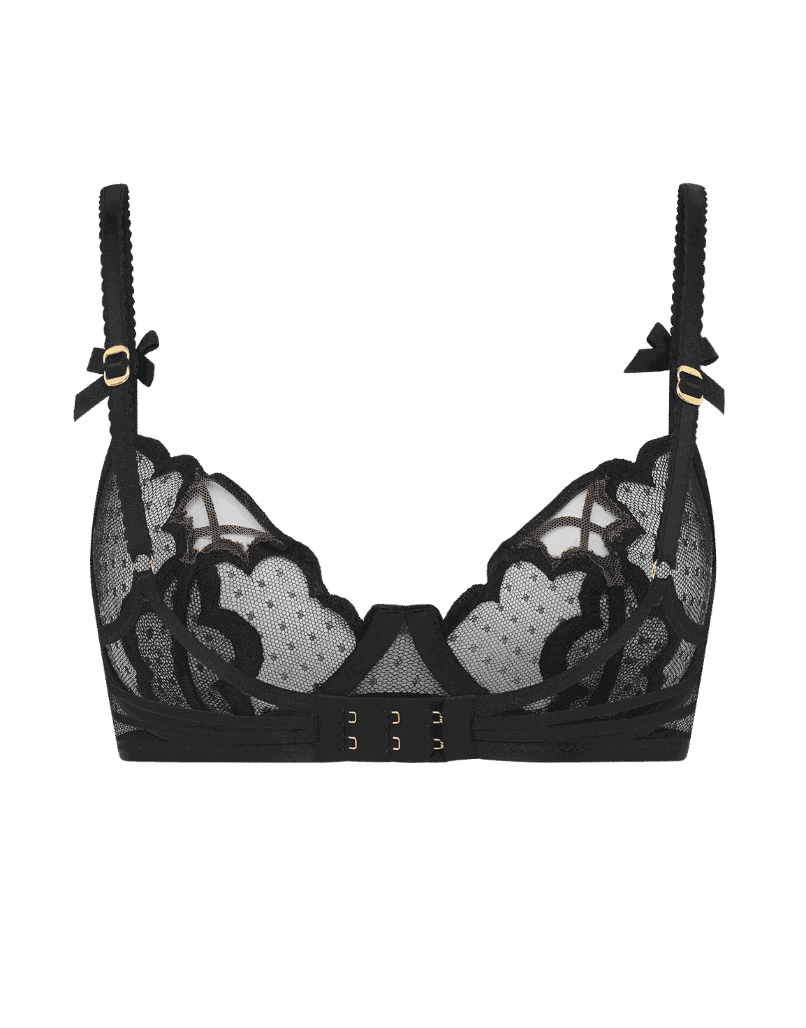 Katanah Balconette Underwired Bra Black | Agent Provocateur