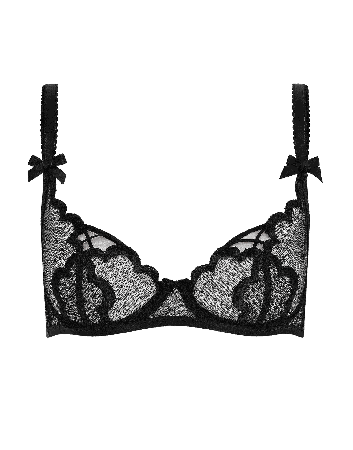 Katanah Balconette Underwired Bra Black | Agent Provocateur