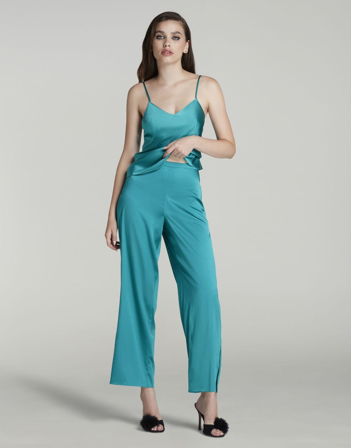 Arlette Pyjama Trousers Teal | Agent Provocateur