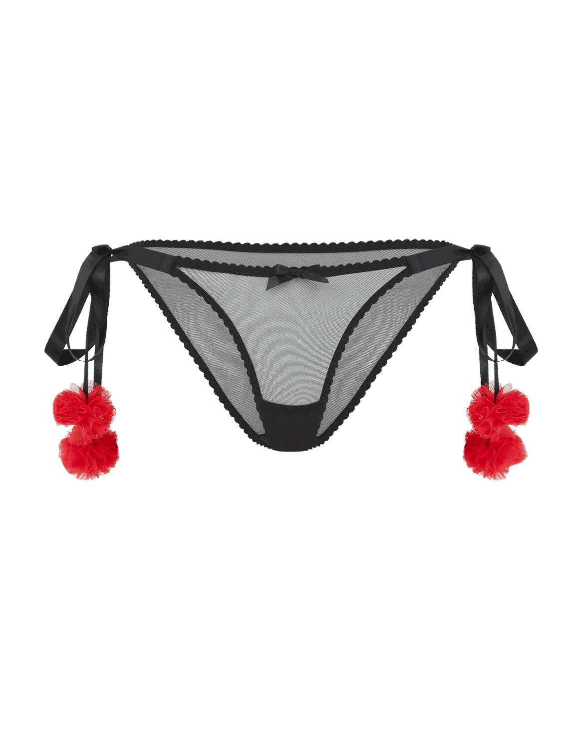 Bite Me Tie Side Brief Black/Red | Agent Provocateur