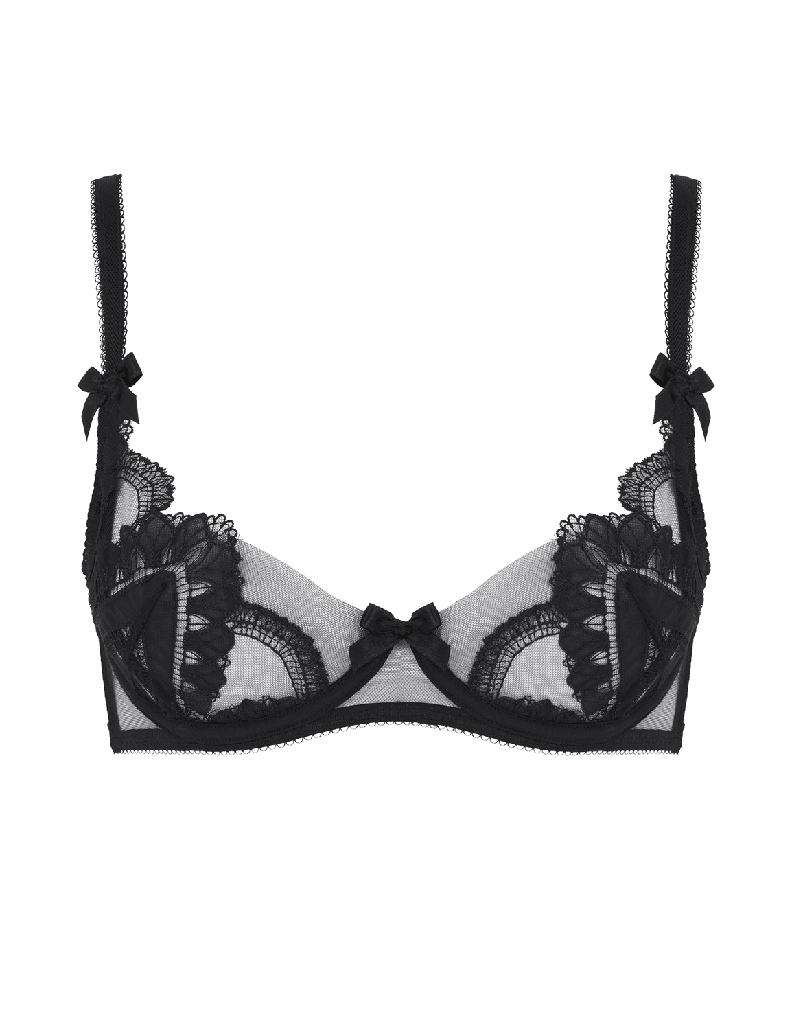 Alysia Balconette Underwired Bra Black | Agent Provocateur