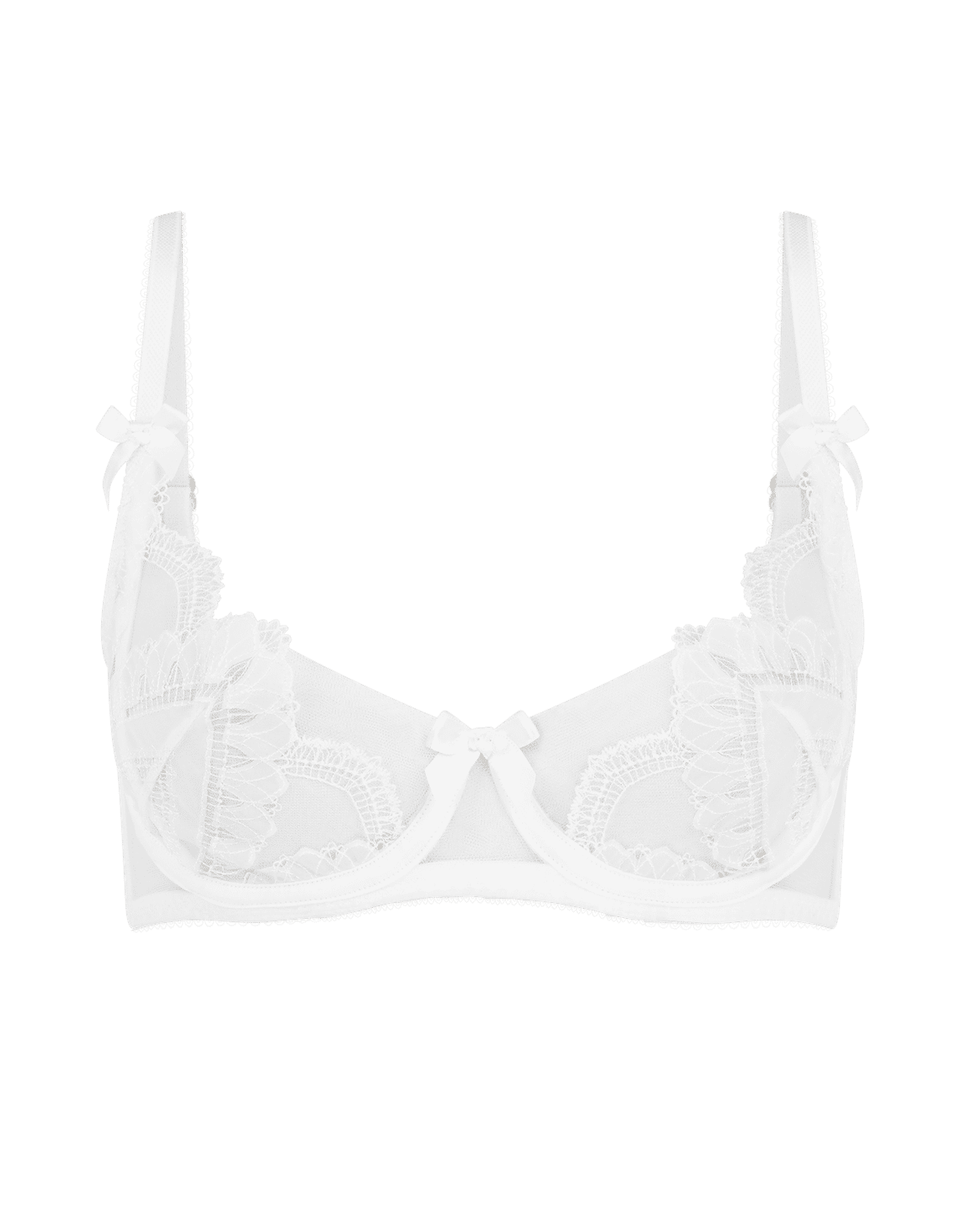 Alysia Balconette Underwired Bra White | Agent Provocateur