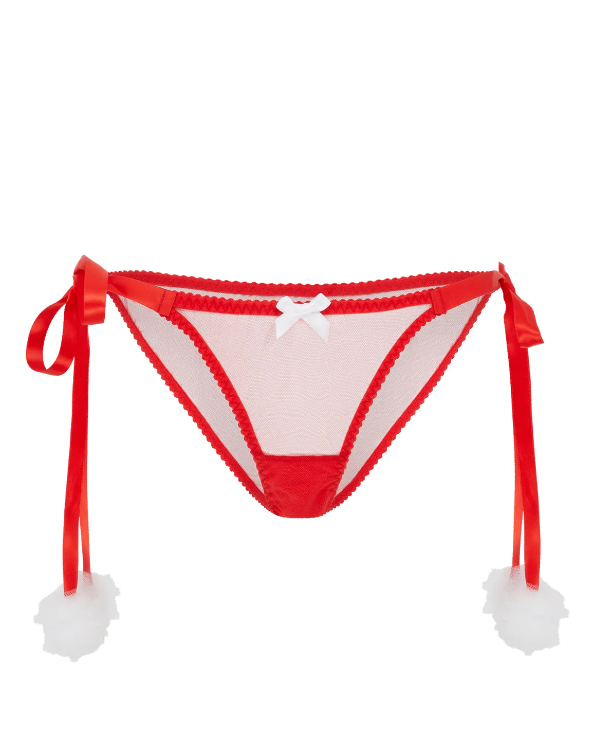 Santa Baby Tie Side Brief Red/White | Agent Provocateur