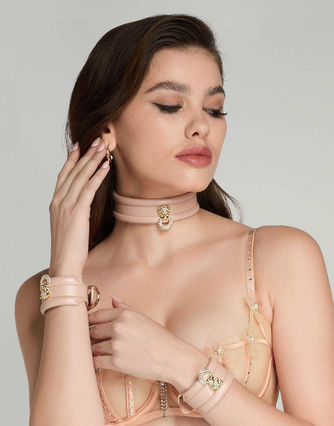 Pantha Choker Pink/Gold | Agent Provocateur