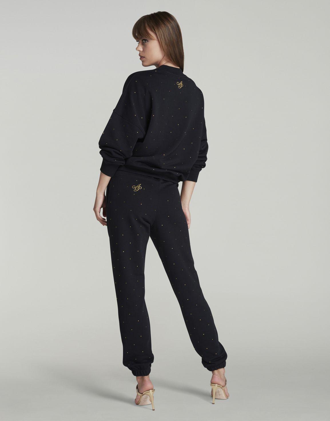 Rayley Stud Sweatshirt Black/Gold | Agent Provocateur