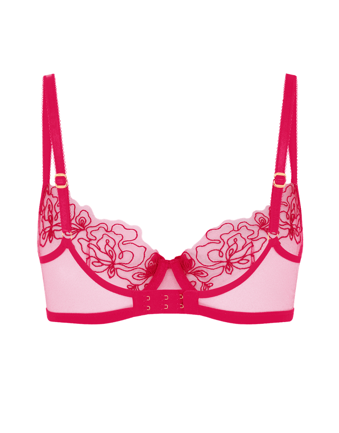 Juni Demi Cup Underwired Bra Pink | Agent Provocateur