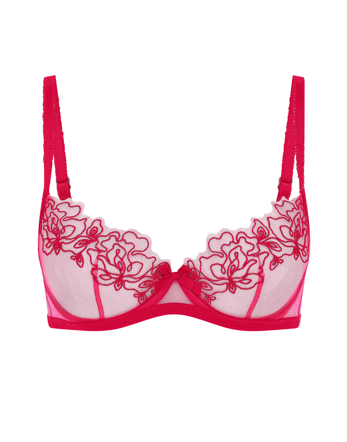 Juni Demi Cup Underwired Bra Pink | Agent Provocateur