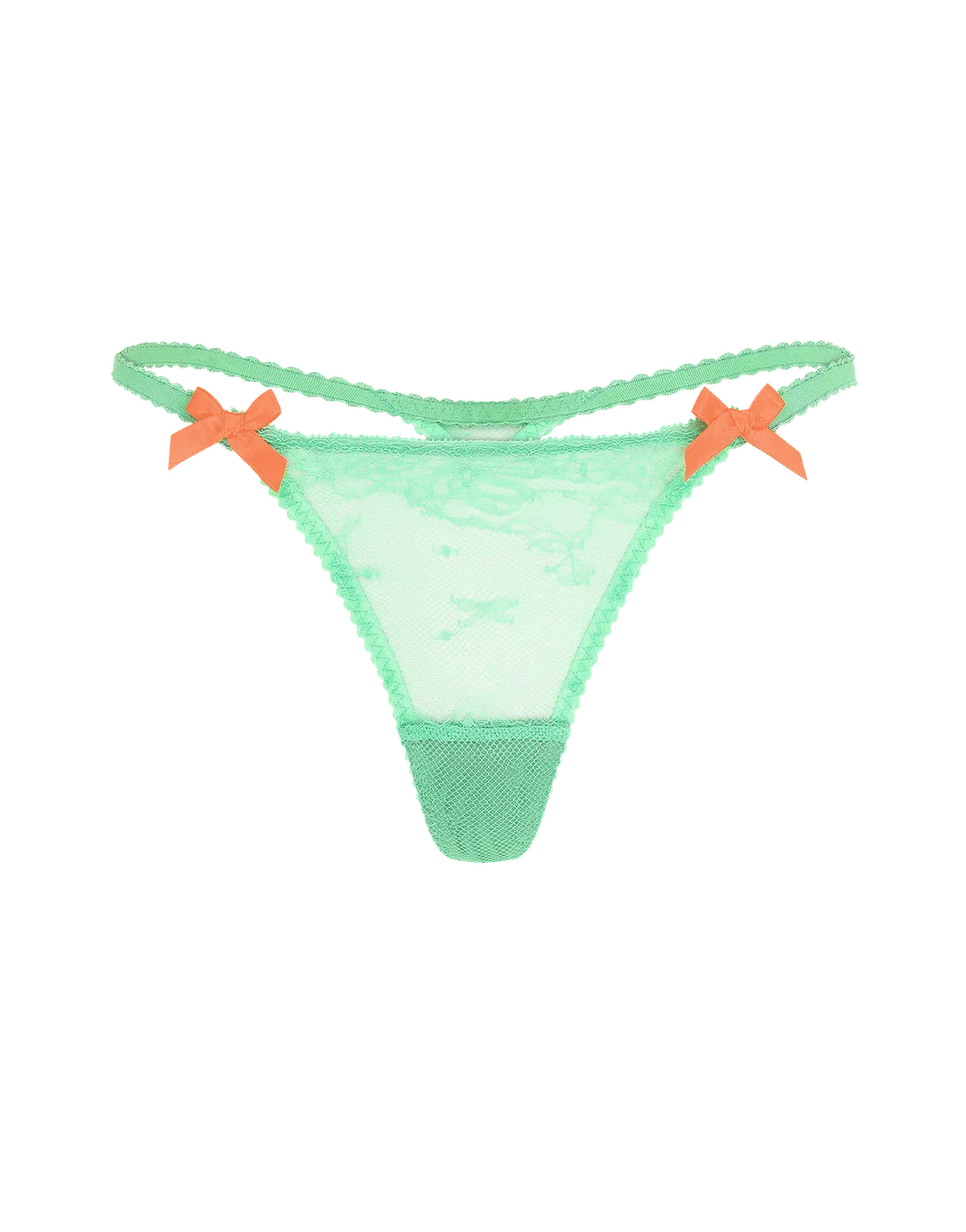 Isedora Thong Green/Neon Orange | Agent Provocateur