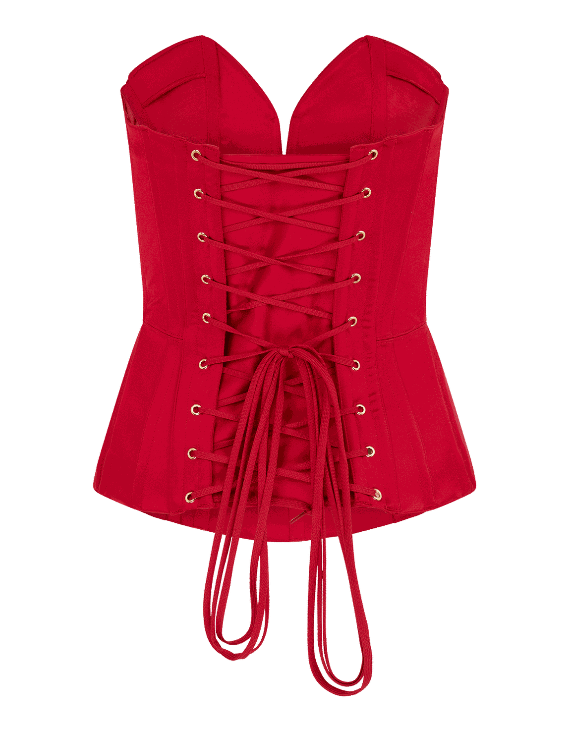 Gena Satin Corset Red | Agent Provocateur