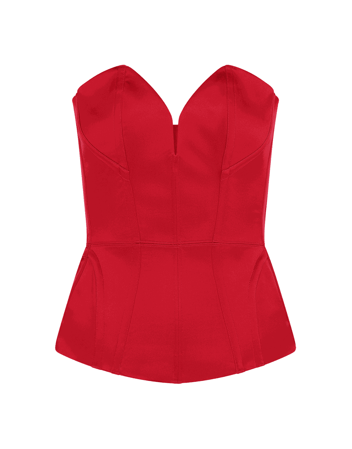 Gena Satin Corset Red | Agent Provocateur