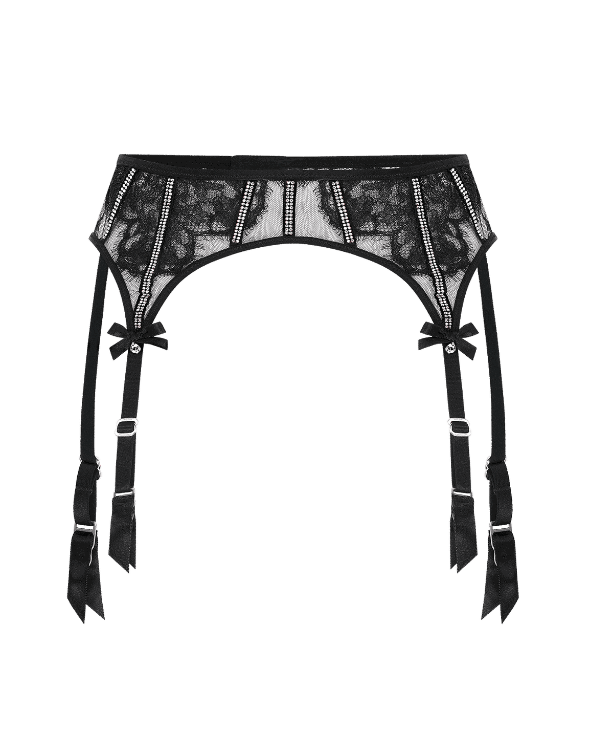 Caitriona Suspender Black/Iridescent | Agent Provocateur