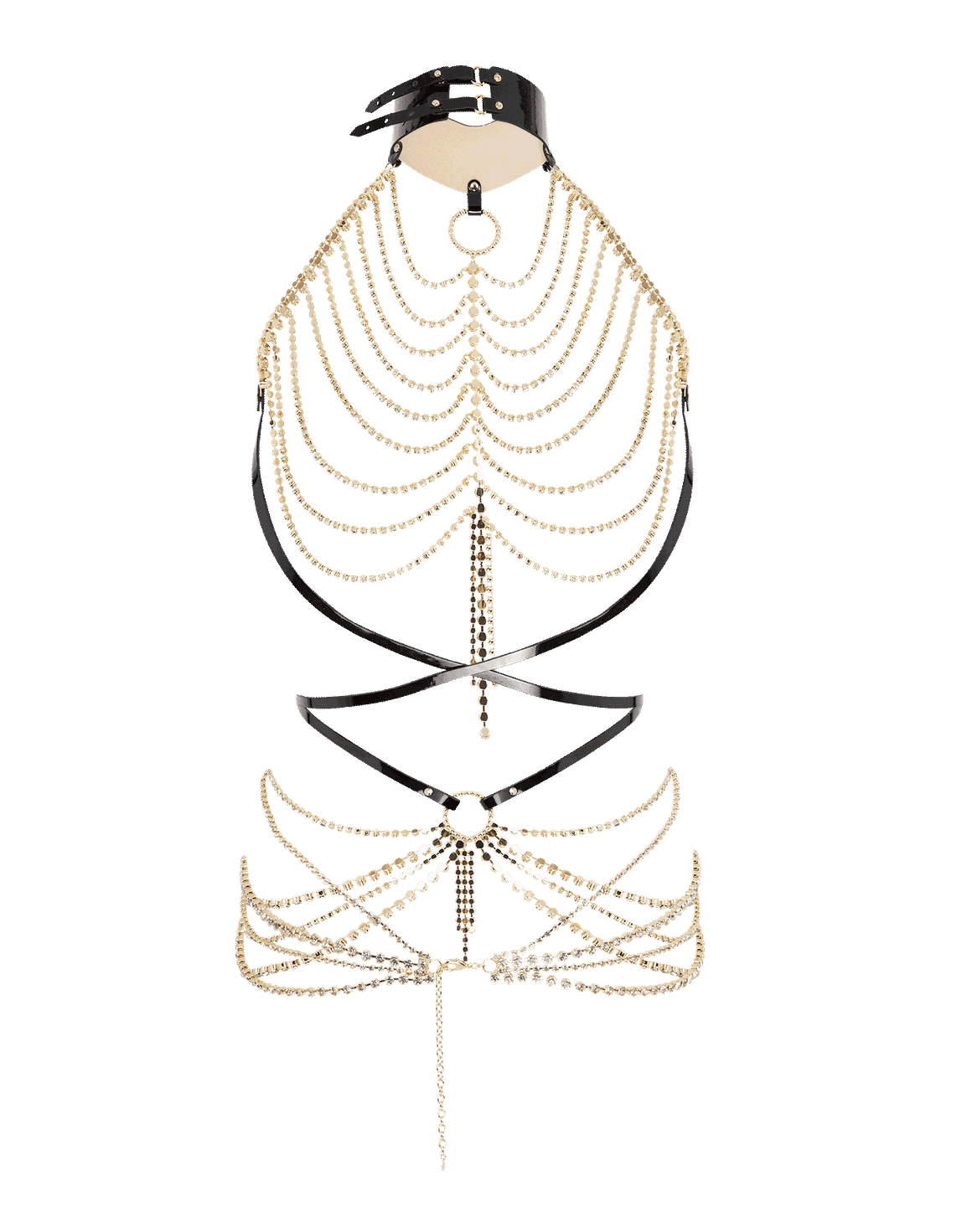 Jetta Harness Black/Gold | Agent Provocateur