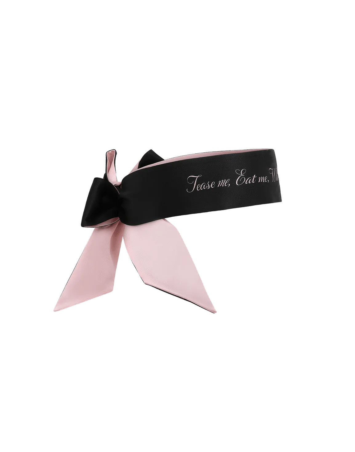 Tease Me Eyemask Black/Baby Pink | Agent Provocateur