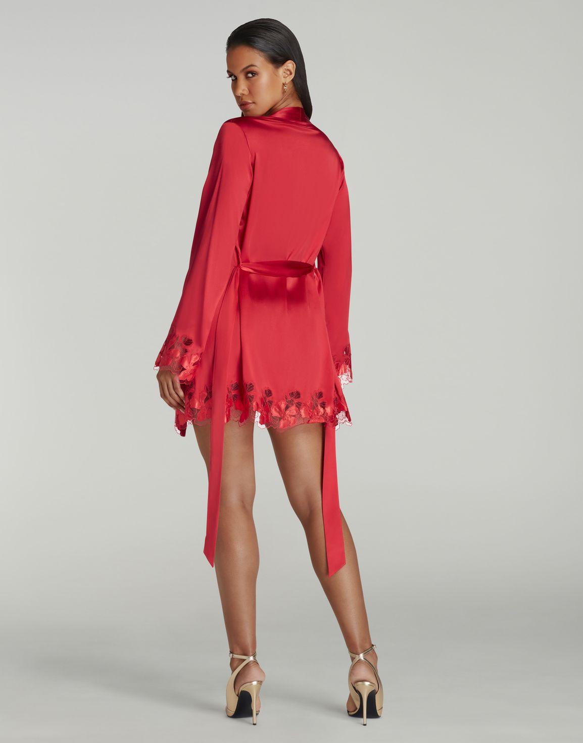 Ettah Short Dressing Gown Red | Agent Provocateur