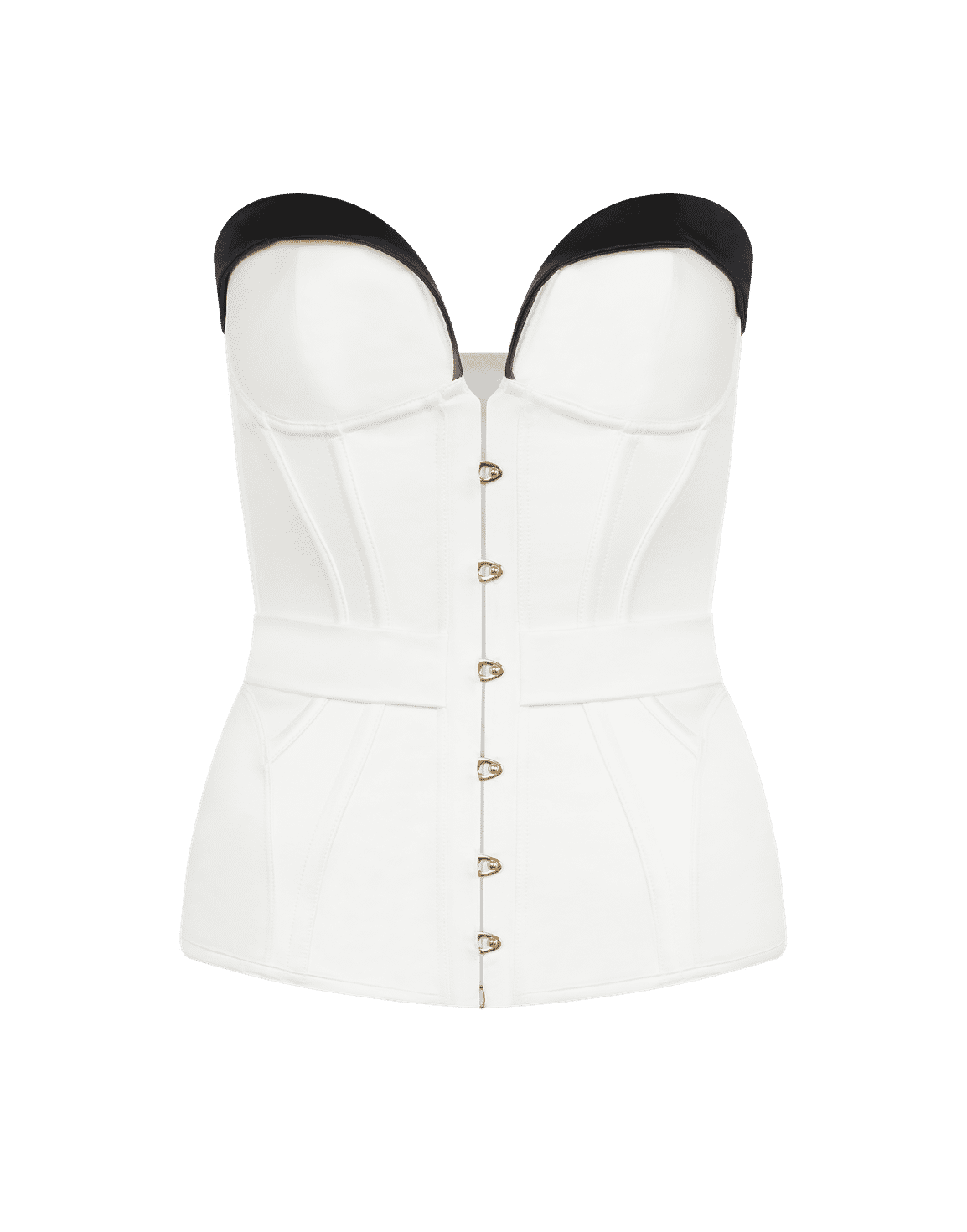 Honie Corset Ivory/Black | Agent Provocateur