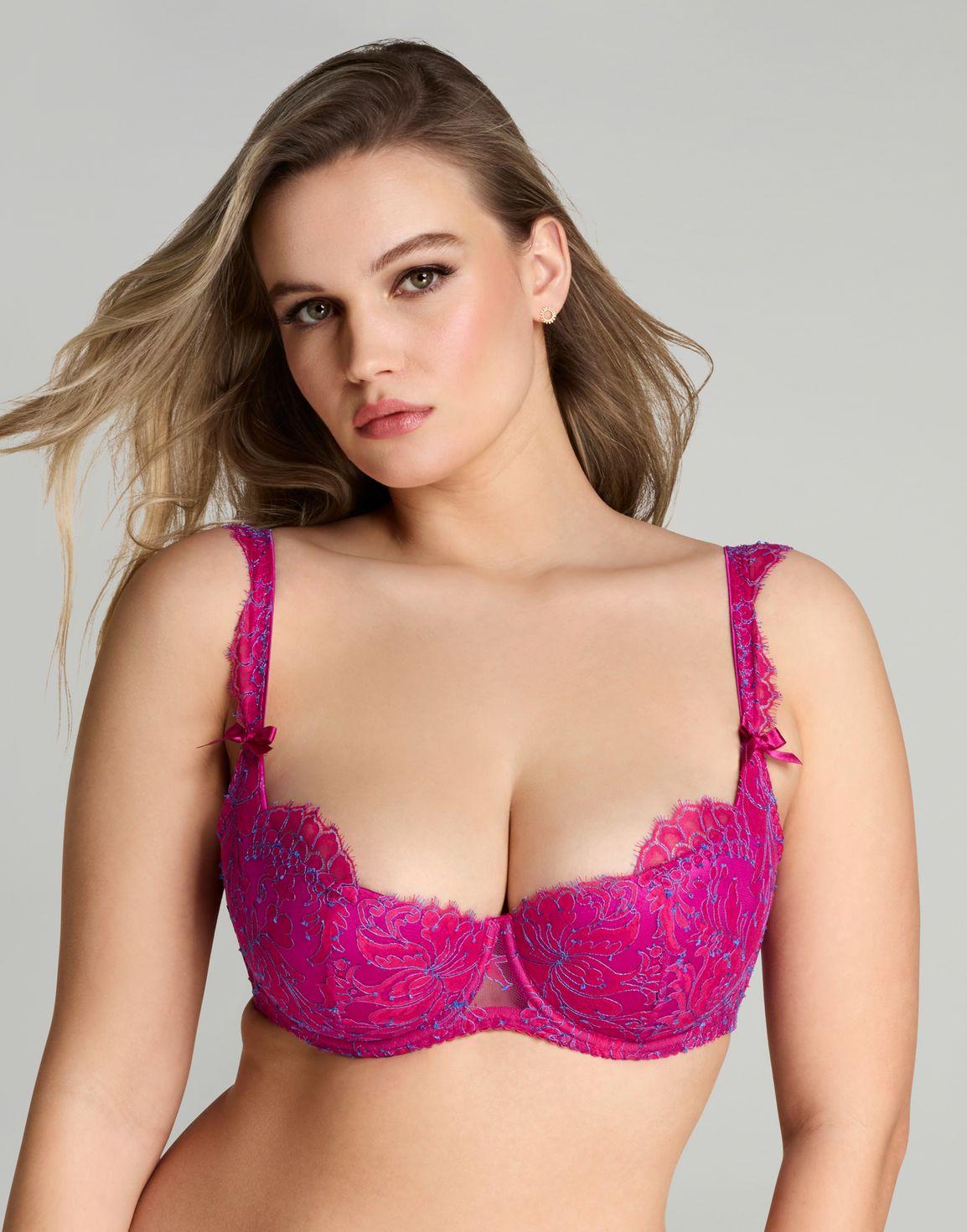 Emiliana Balconette Underwired Bra Magenta/Blue | Agent Provocateur