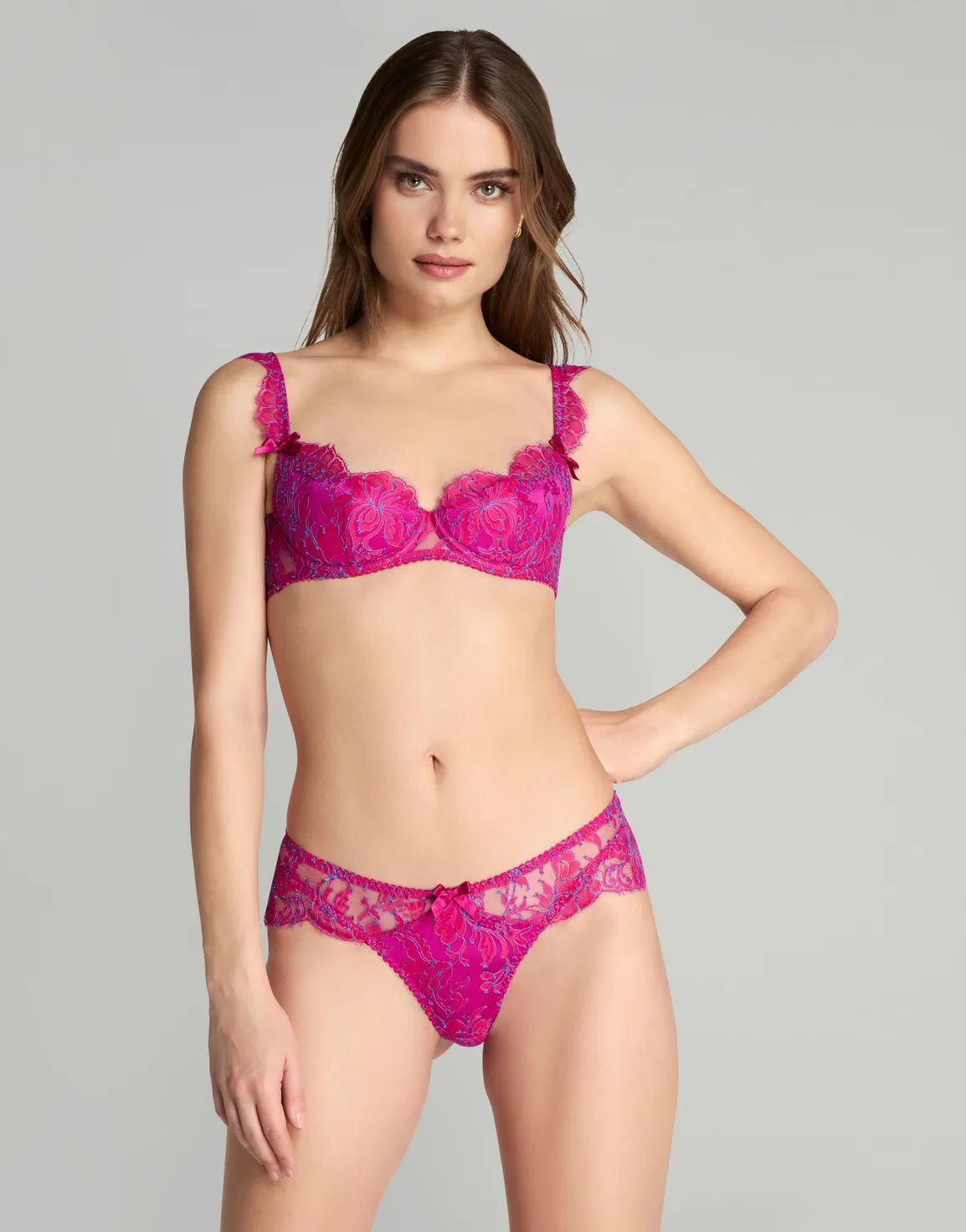 Emiliana Thong Magenta/Blue | Agent Provocateur
