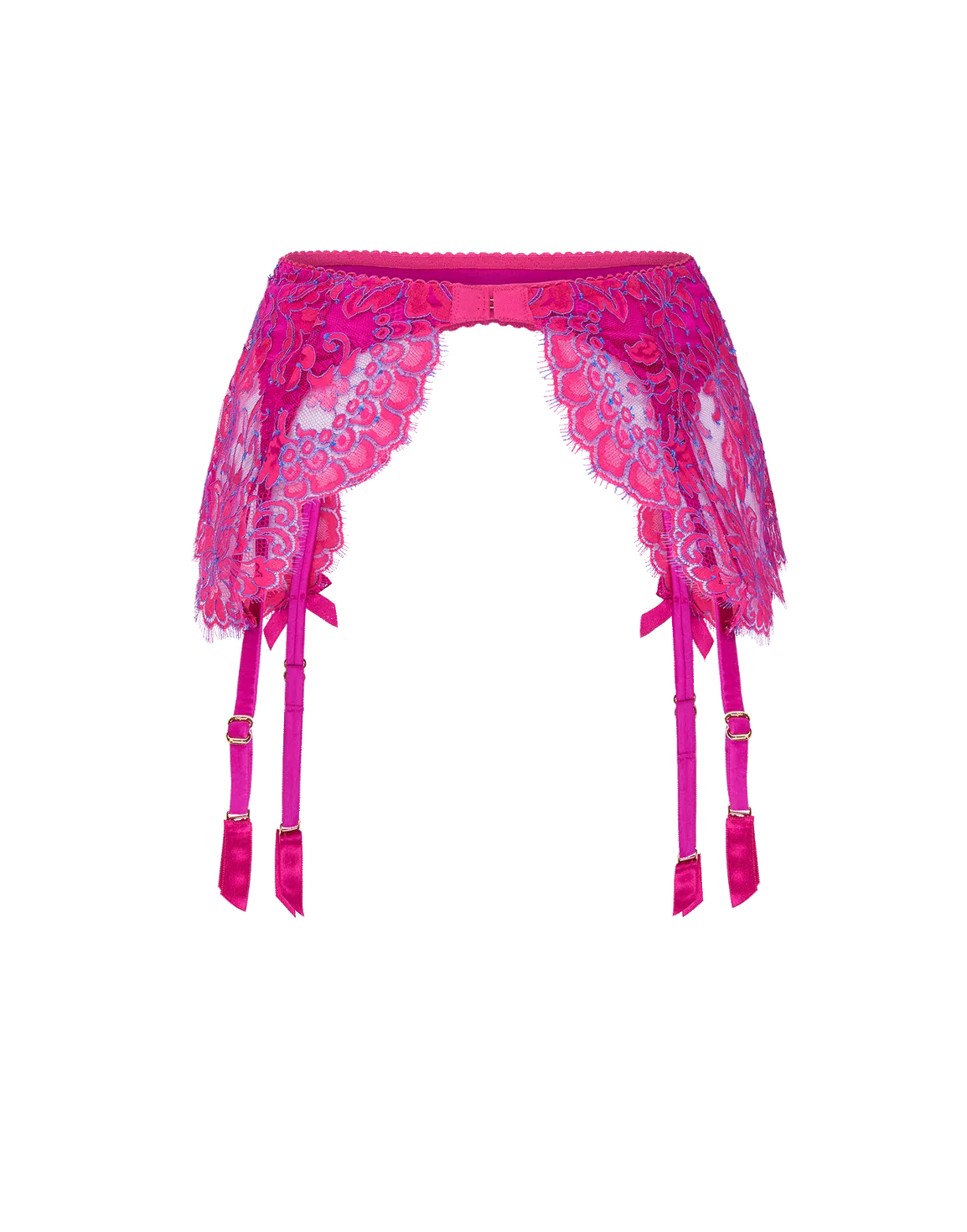 Emiliana Suspender Magenta/Blue | Agent Provocateur