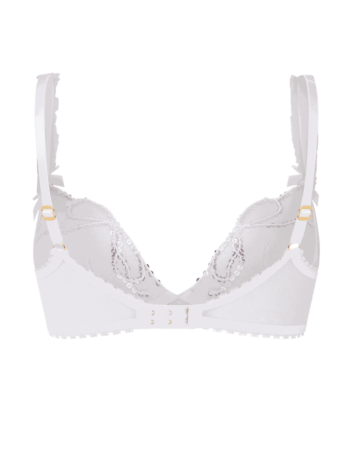 Melle Plunge Underwired Bra White | Agent Provocateur
