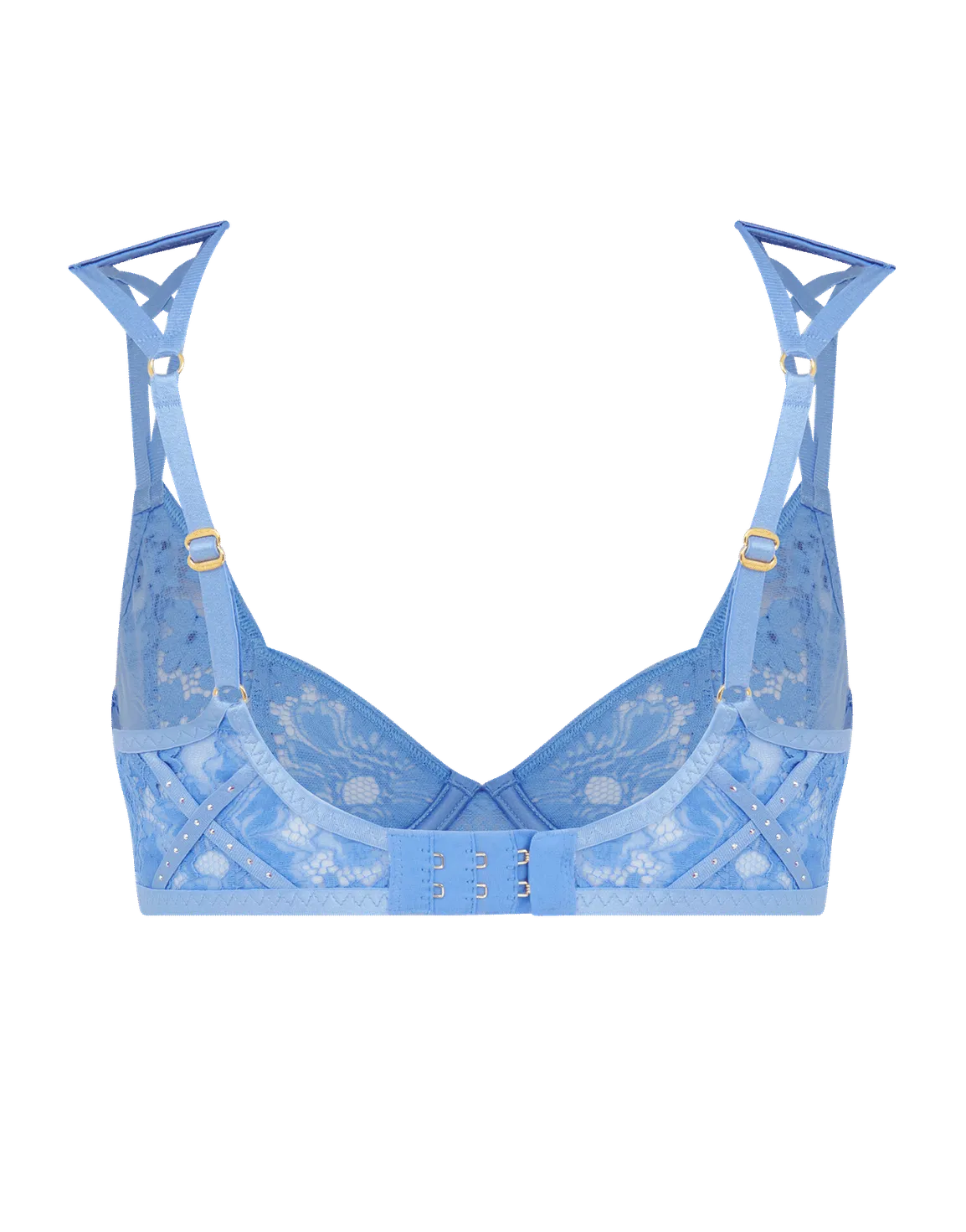 Dianah Plunge Underwired Bra Blue | Agent Provocateur