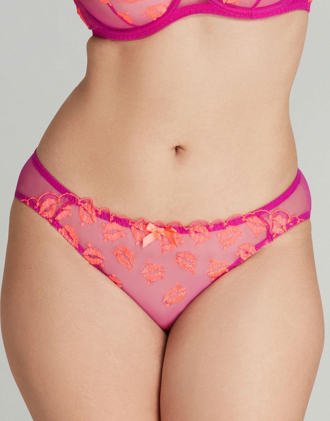 Ottiliee Full Brief Magenta/Neon Orange | Agent Provocateur