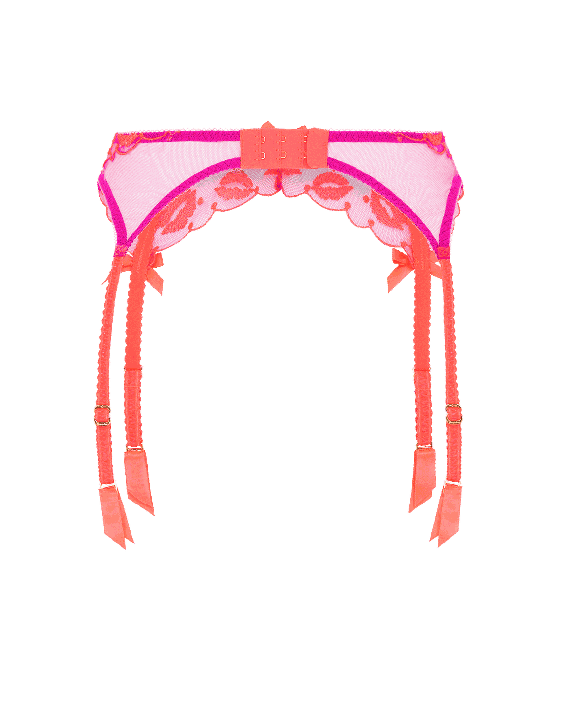 Ottiliee Suspender Magenta/Neon Orange | Agent Provocateur