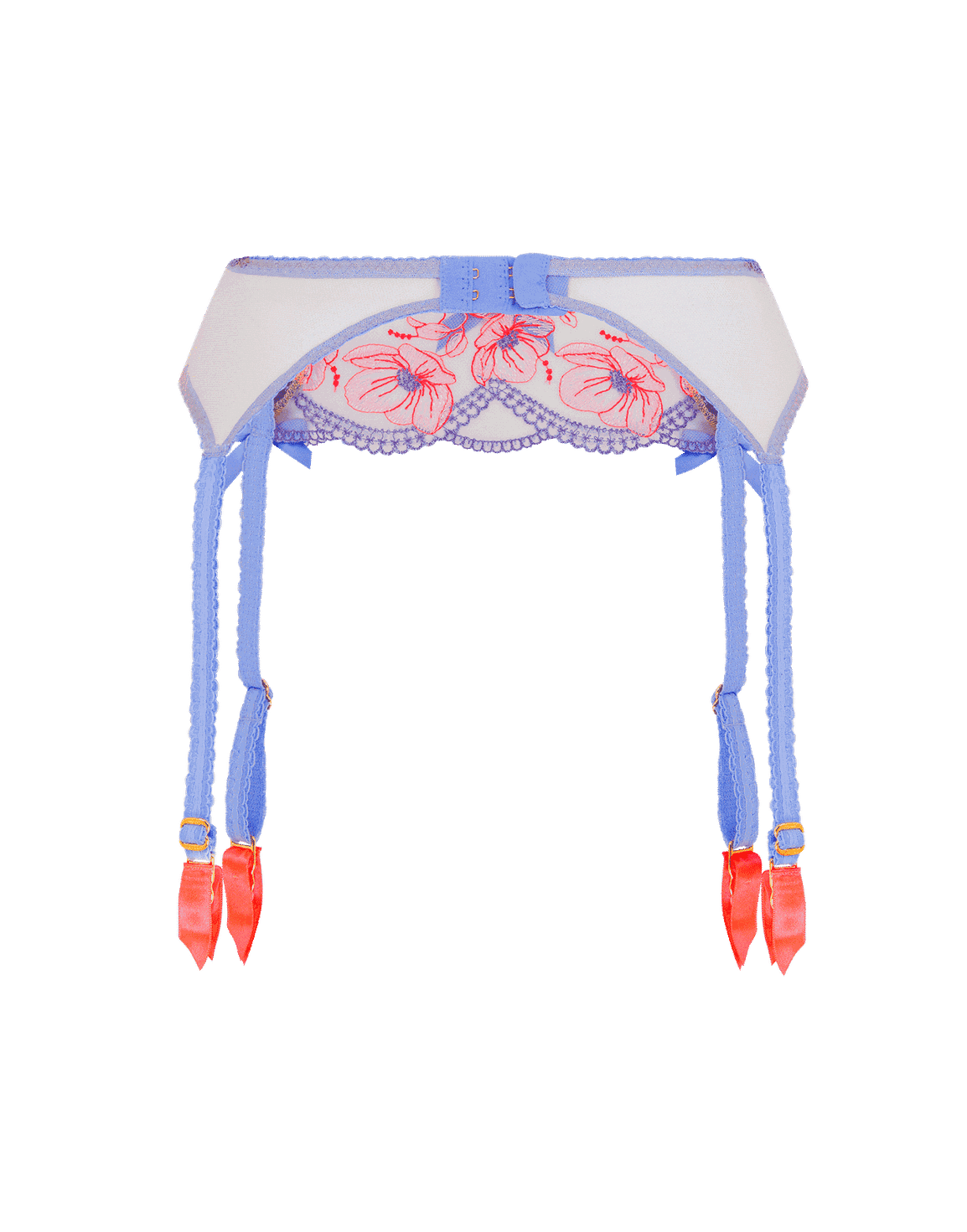 Winnette Suspender Blue/Neon Orange | Agent Provocateur