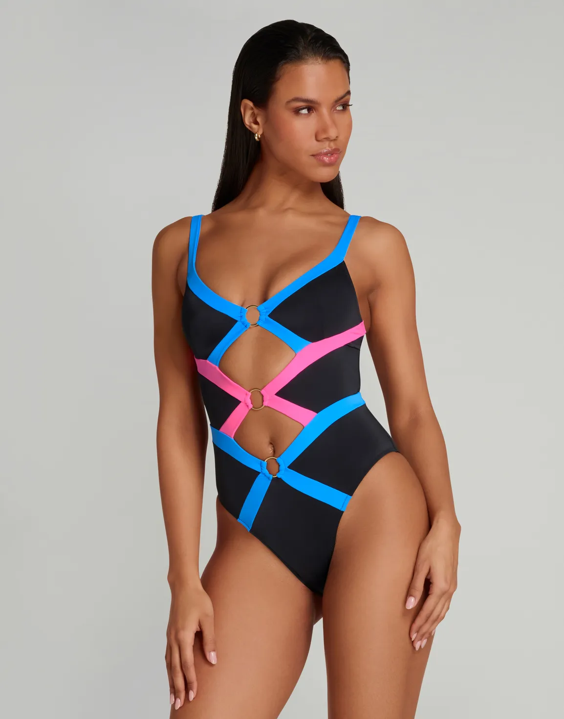 Imizia Swimsuit Black/Blue/Pink | Agent Provocateur