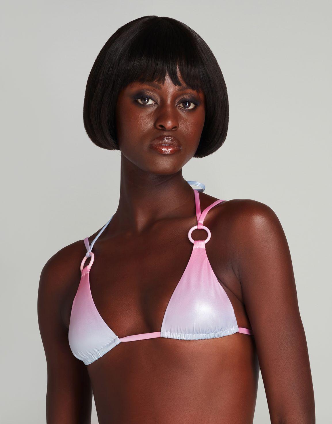 Starlie Bikini Top Pink/Blue | Agent Provocateur