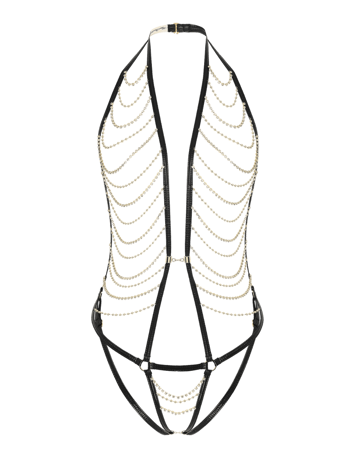 Marlena Playsuit Black/Gold | Agent Provocateur