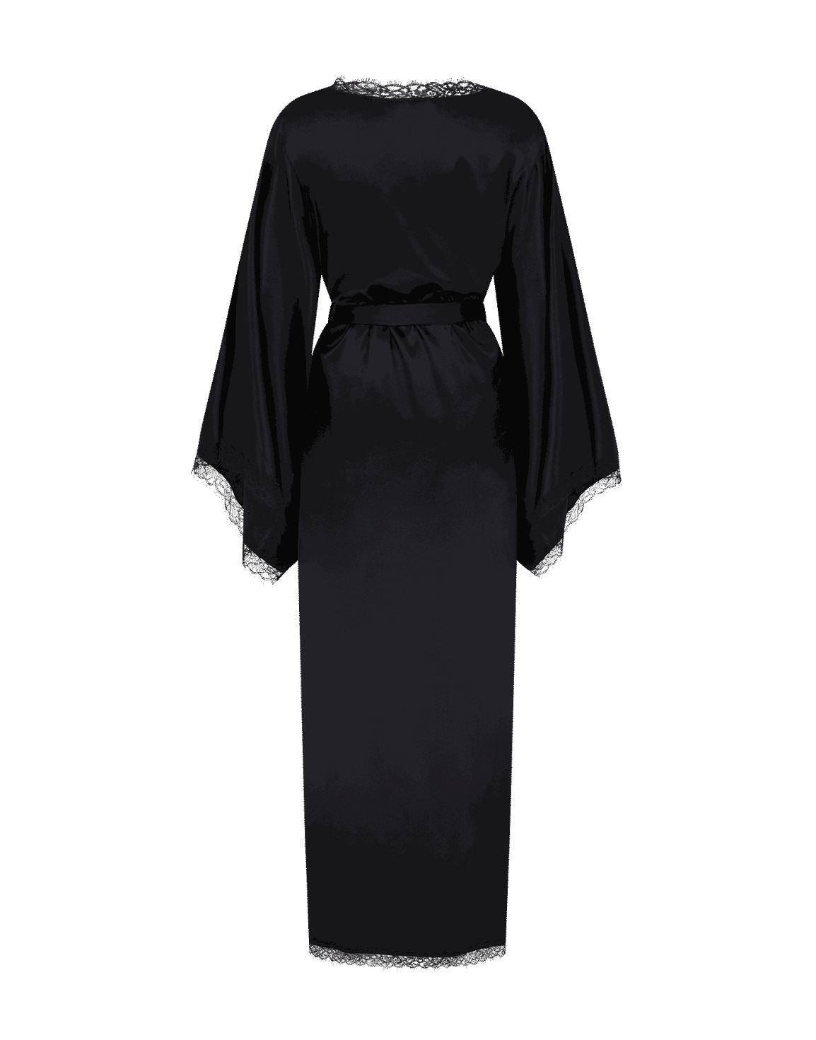 Gisele Long Kimono Black | Agent Provocateur