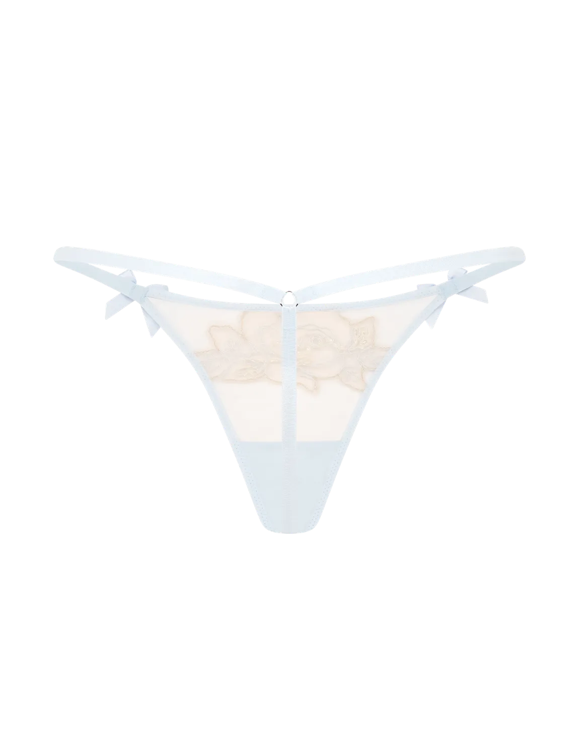 Lindie Thong Baby Blue/Sand | Agent Provocateur