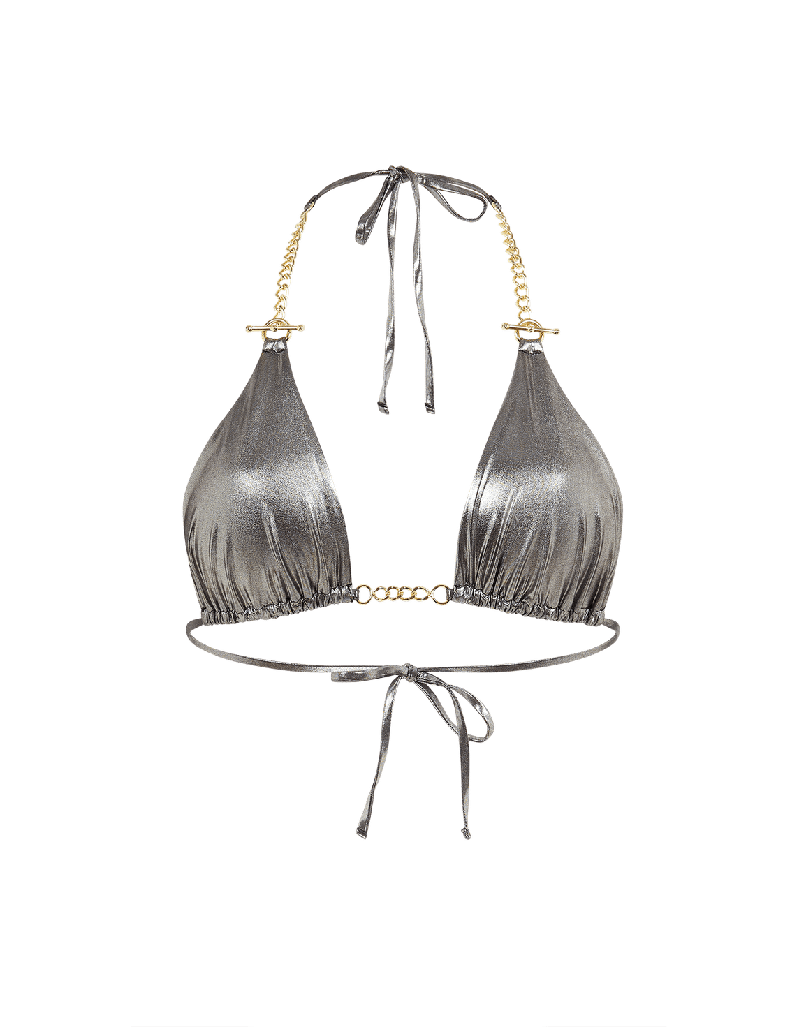 Antronella Bikini Top Silver/Gold | Agent Provocateur