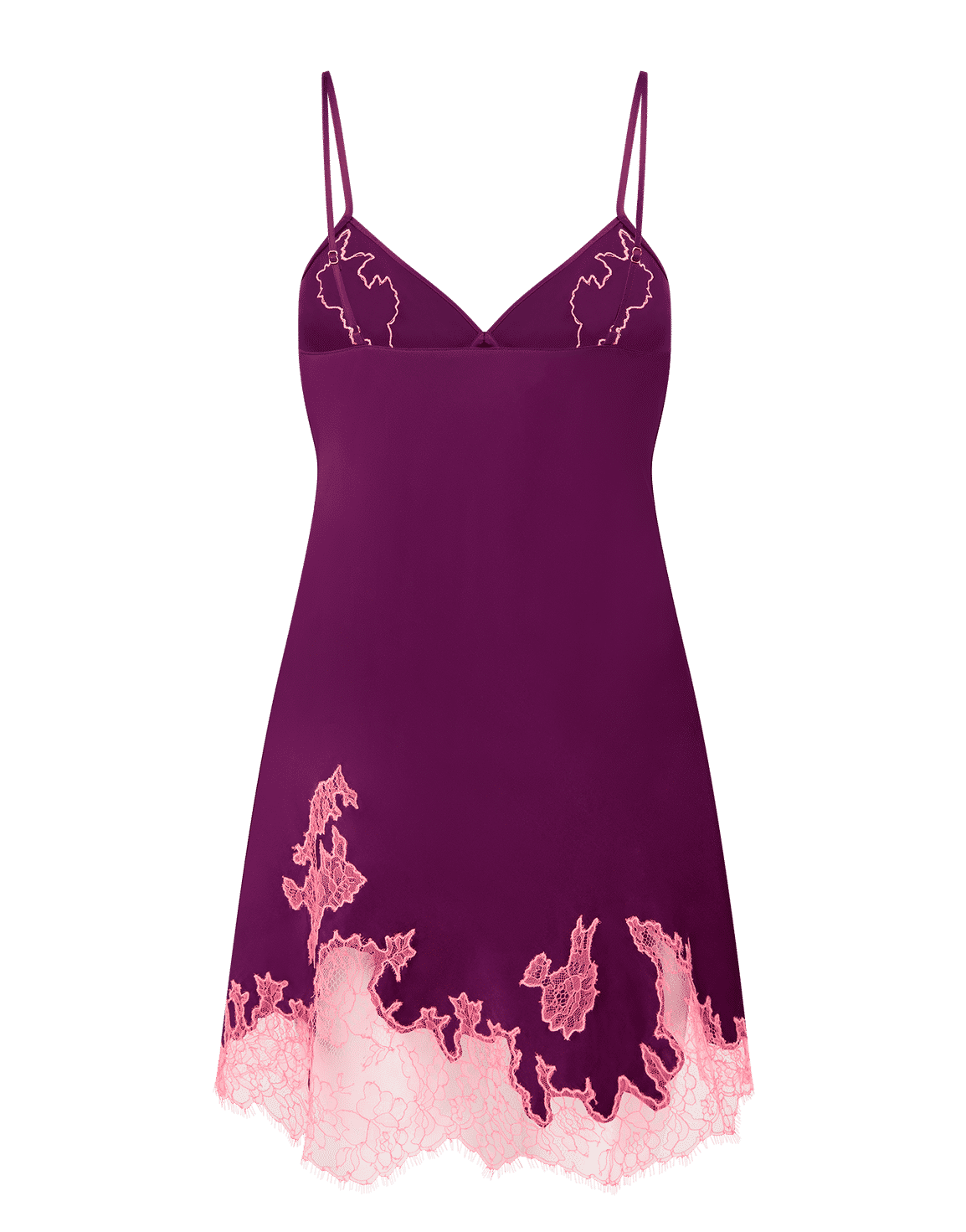 Christi Short Slip Plum/Baby Pink | Agent Provocateur