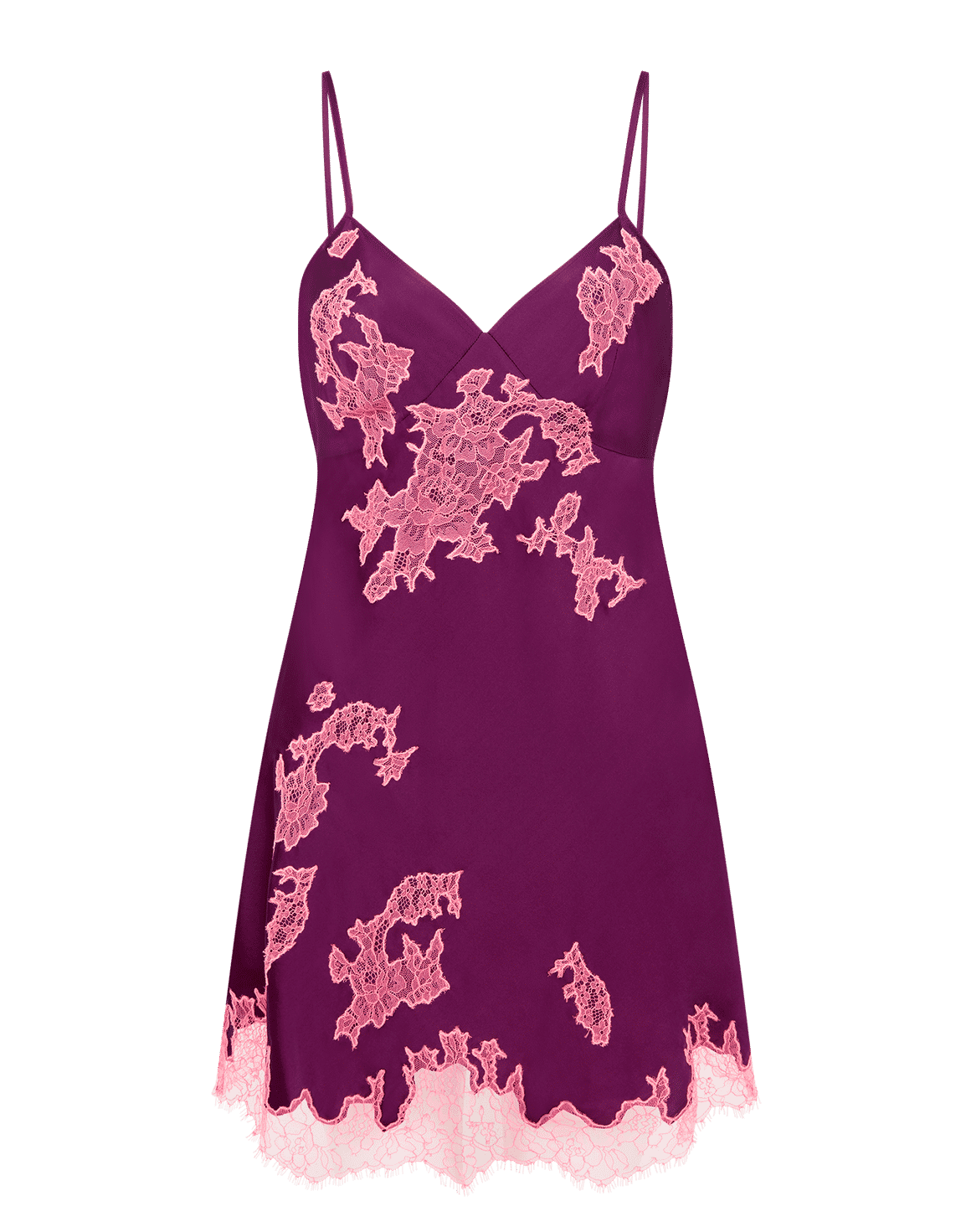 Christi Short Slip Plum/Baby Pink | Agent Provocateur