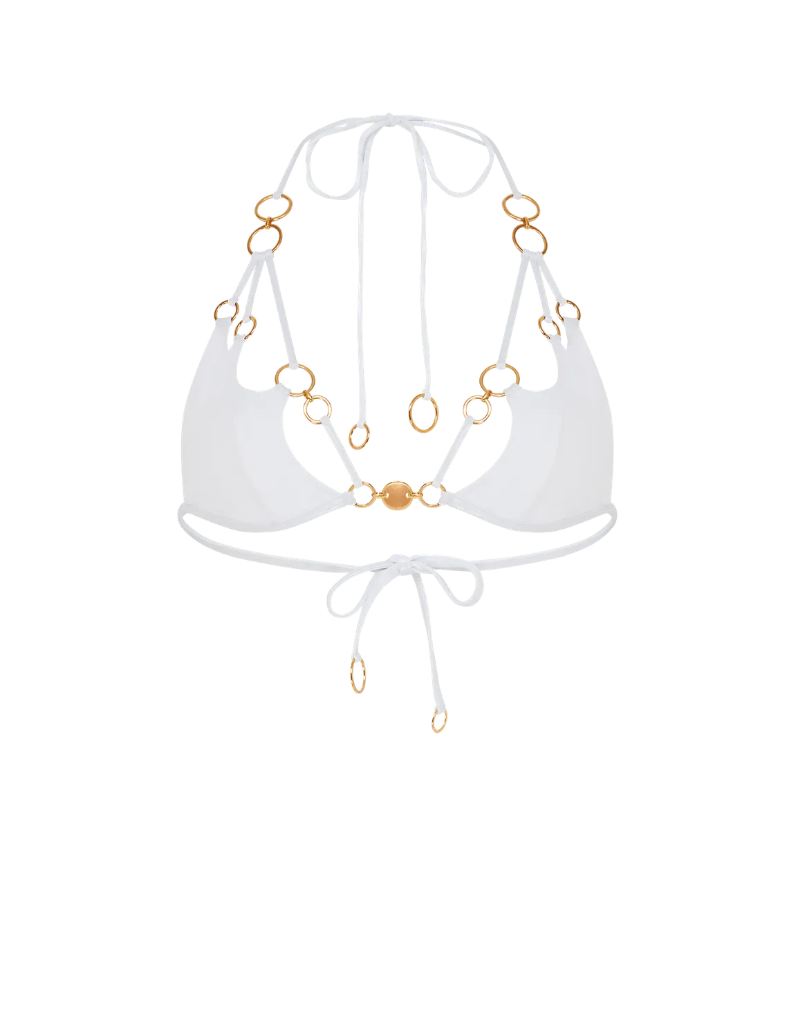 Davine Bikini Top White/Gold | Agent Provocateur