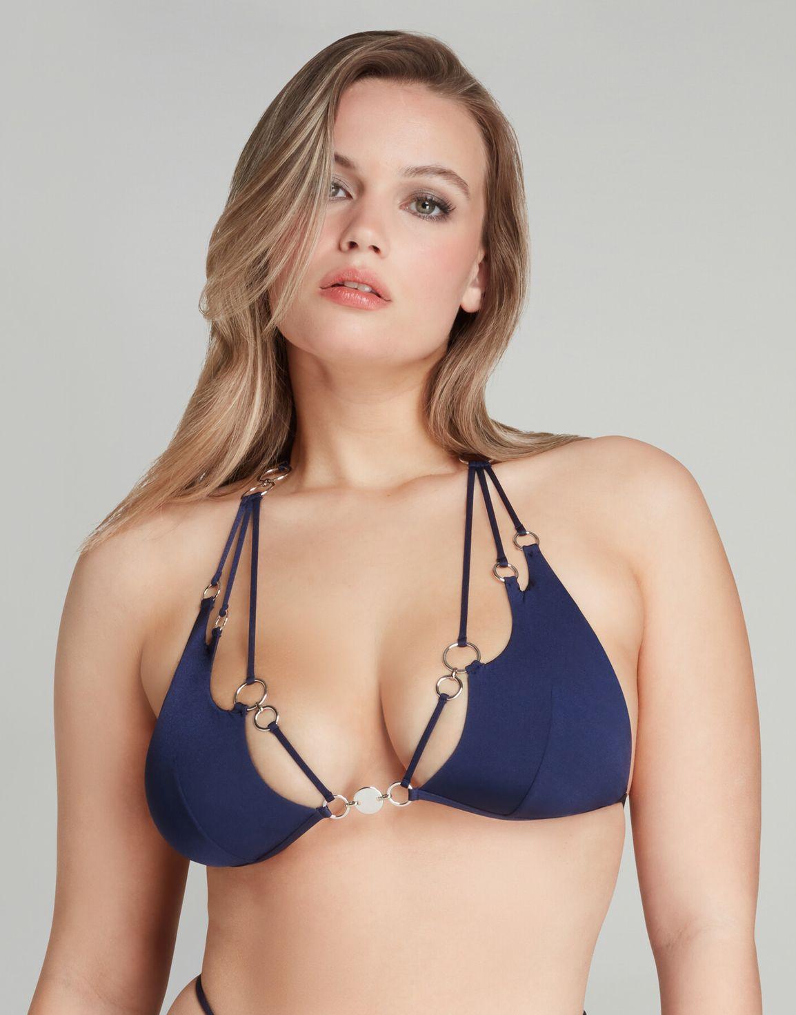Davine Bikini Top Navy/Silver | Agent Provocateur