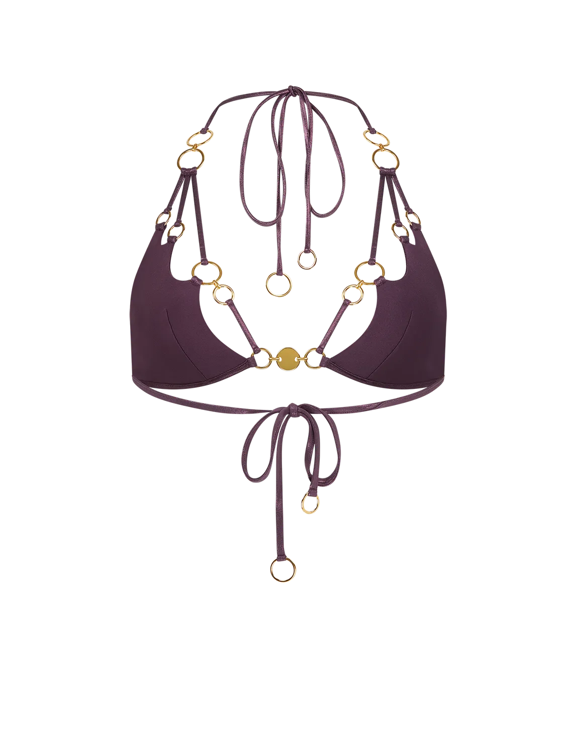 Davine Bikini Top Plum/Gold | Agent Provocateur
